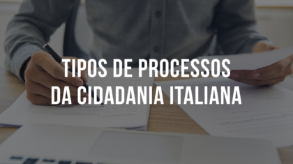 Capa tipos de processos cid italiana